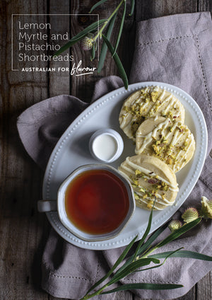 Lemon Myrtle & Pistachio Shortbread - Recipe