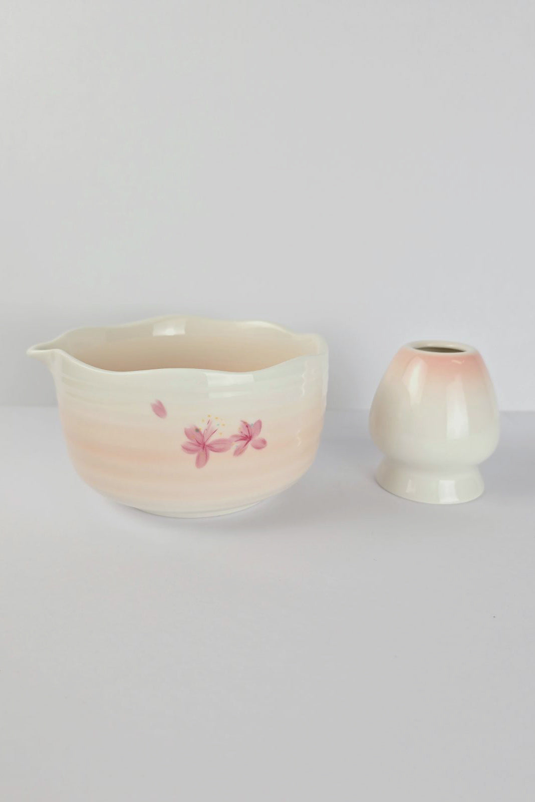Matcha 2pc Bowl & Whisk Holder Set - Blossom