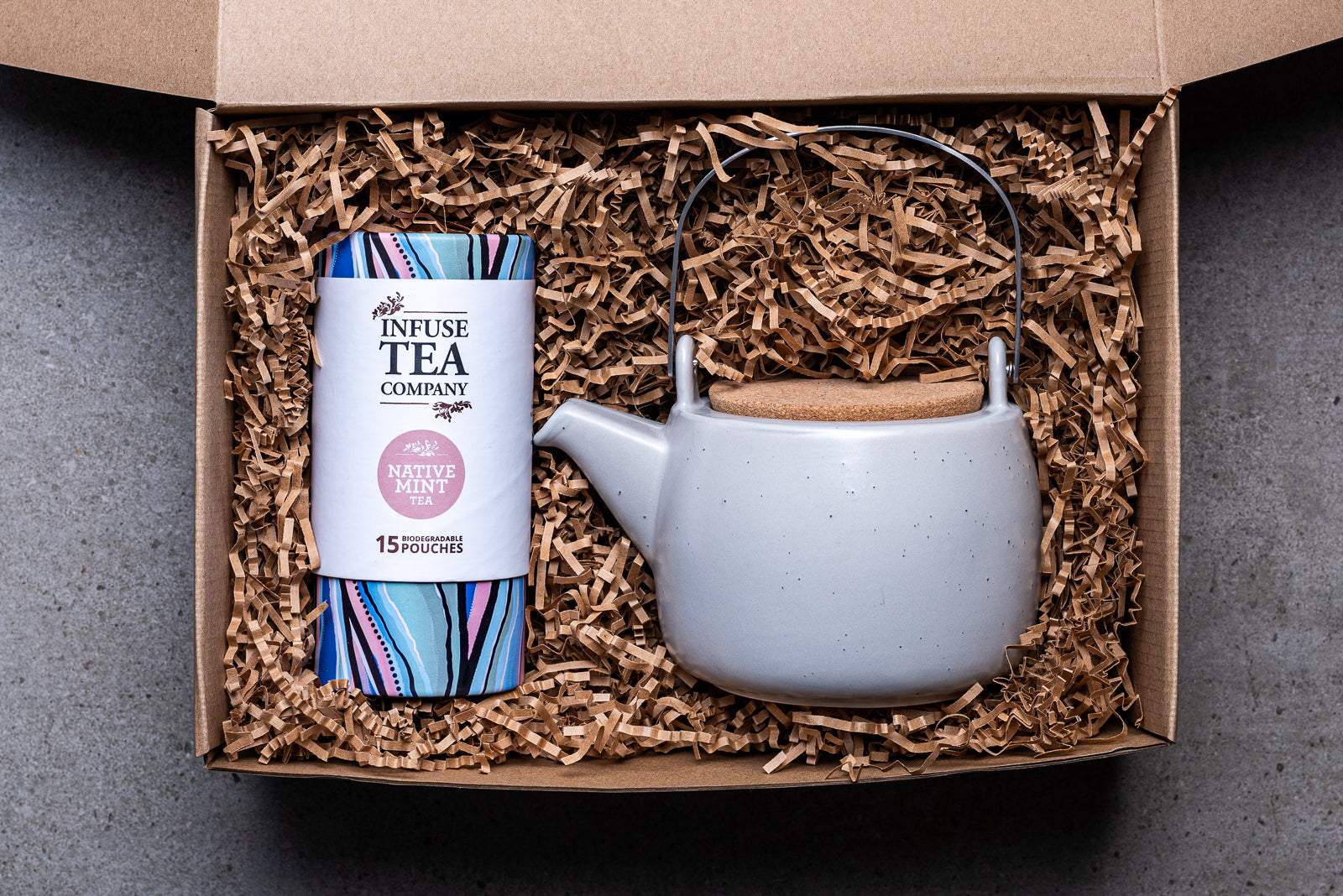 Teapot & Tea Tube Gift Box