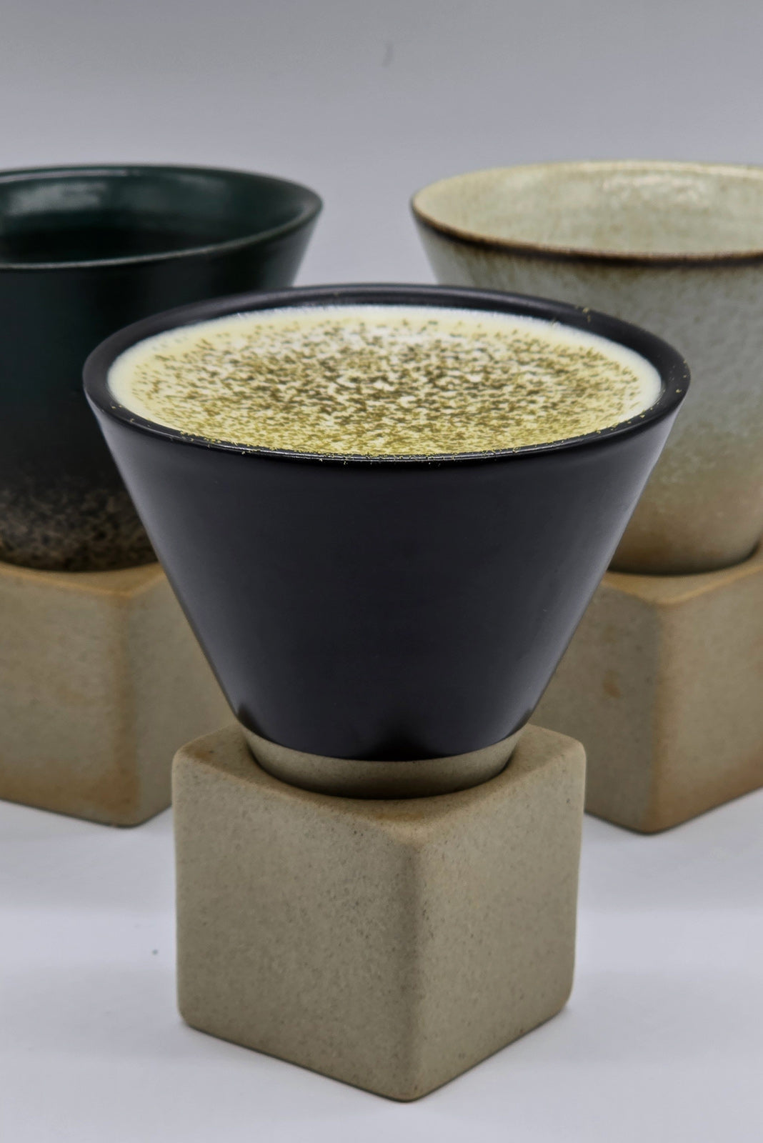 Retro Latte Cup & Stand