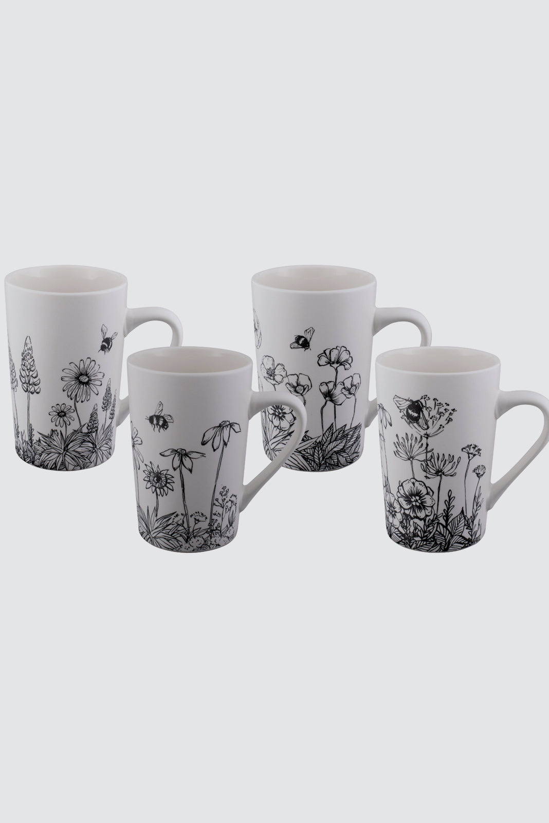 Bundanoon Buzzing Garden 350ml Mug - set of 4