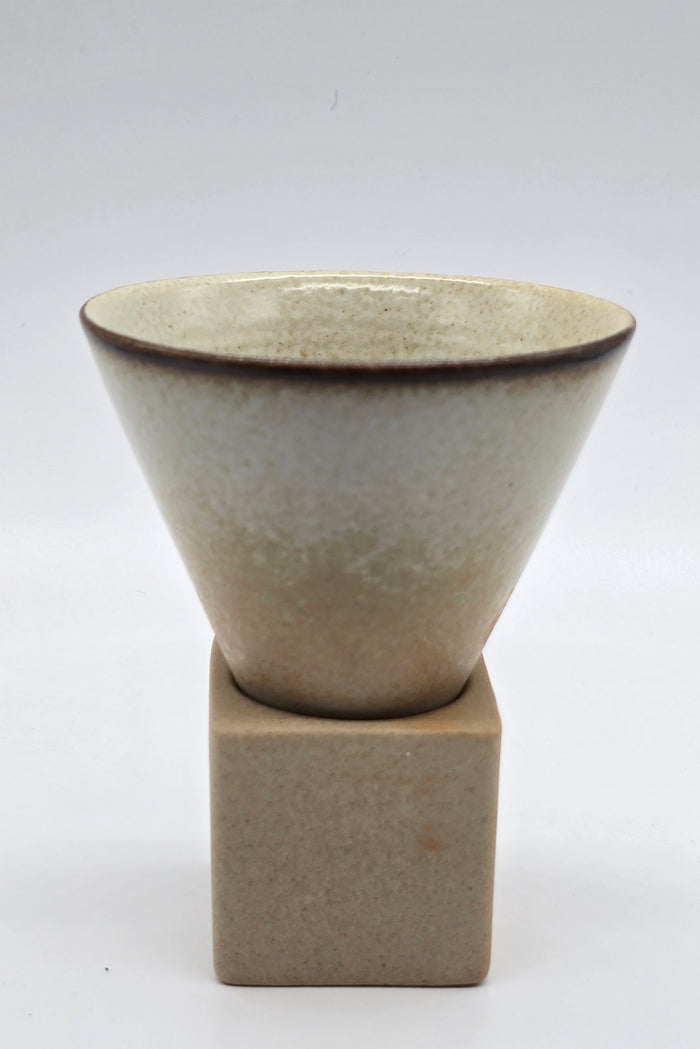 Retro Latte Cup & Stand