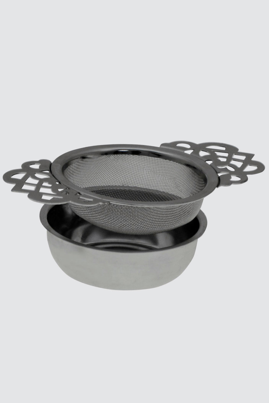 Empress Tea Strainer With Drip Bowl